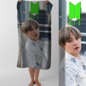 Рушник BTS гурт K pop музика 14 пляжний з принтом ВСІ розміри