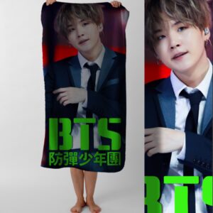 Рушник BTS гурт K pop музика 12 пляжний з принтом ВСІ розміри