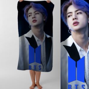 Рушник BTS гурт K pop музика 11 пляжний з принтом ВСІ розміри