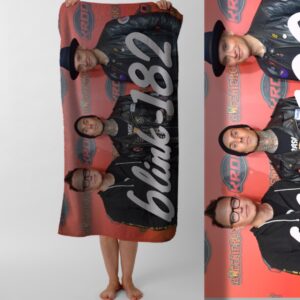 Рушник Blink 182 блінк рок гурт музика 11 пляжний з принтом ВСІ розміри
