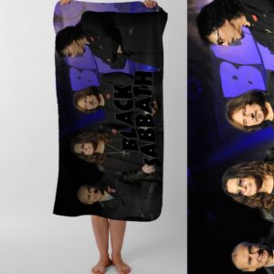 Рушник Black Sabbath блек саббат рок гурт музика 2 пляжний з принтом ВСІ розміри