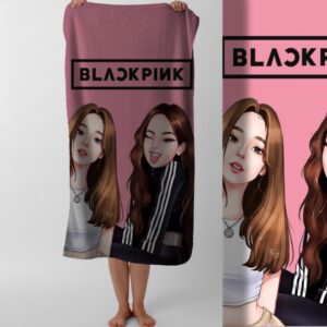 Рушник Blackpink блекпінк гурт K pop музика 77 пляжний з принтом ВСІ розміри