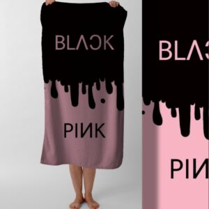 Рушник Blackpink блекпінк гурт K pop музика 3 пляжний з принтом ВСІ розміри