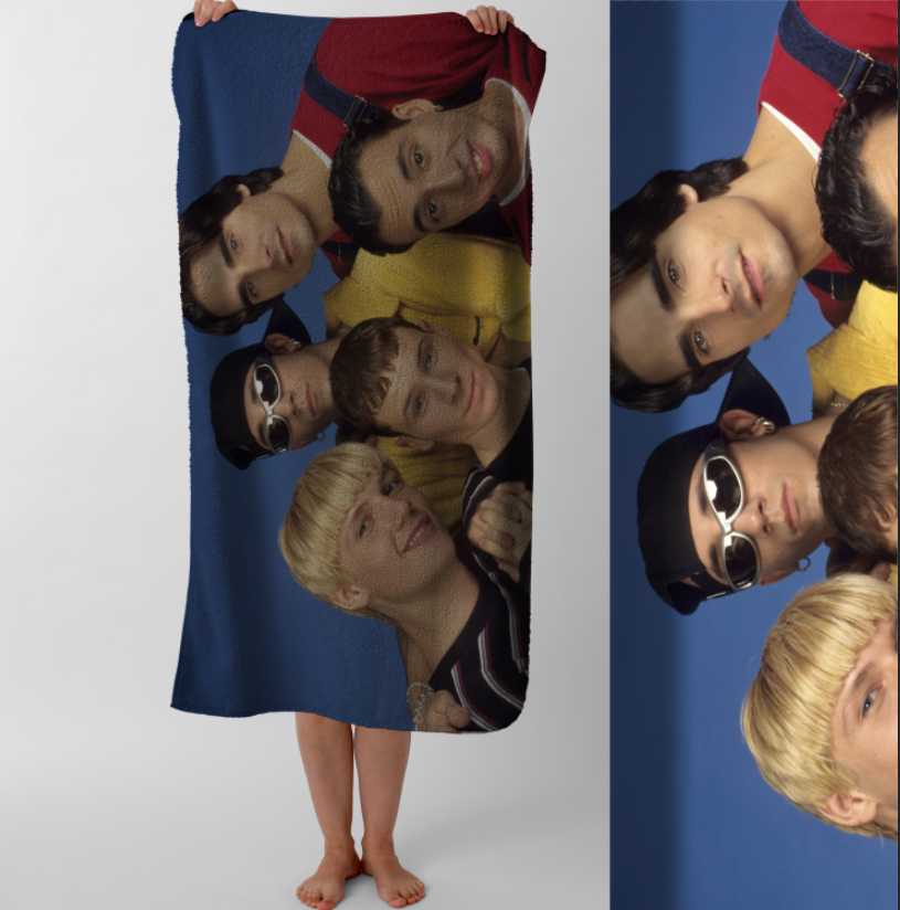 Рушник Backstreet Boys бекстріт бойс гурт музика 2 пляжний з принтом ВСІ розміри