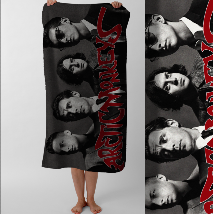 Рушник Arctic Monkeys рок гурт арктік манкейс музика 4 пляжний з принтом ВСІ розміри