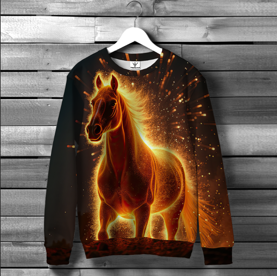 Світшот "З конем вогняний кінь 6" ВСІ Розміри Преміум тканина