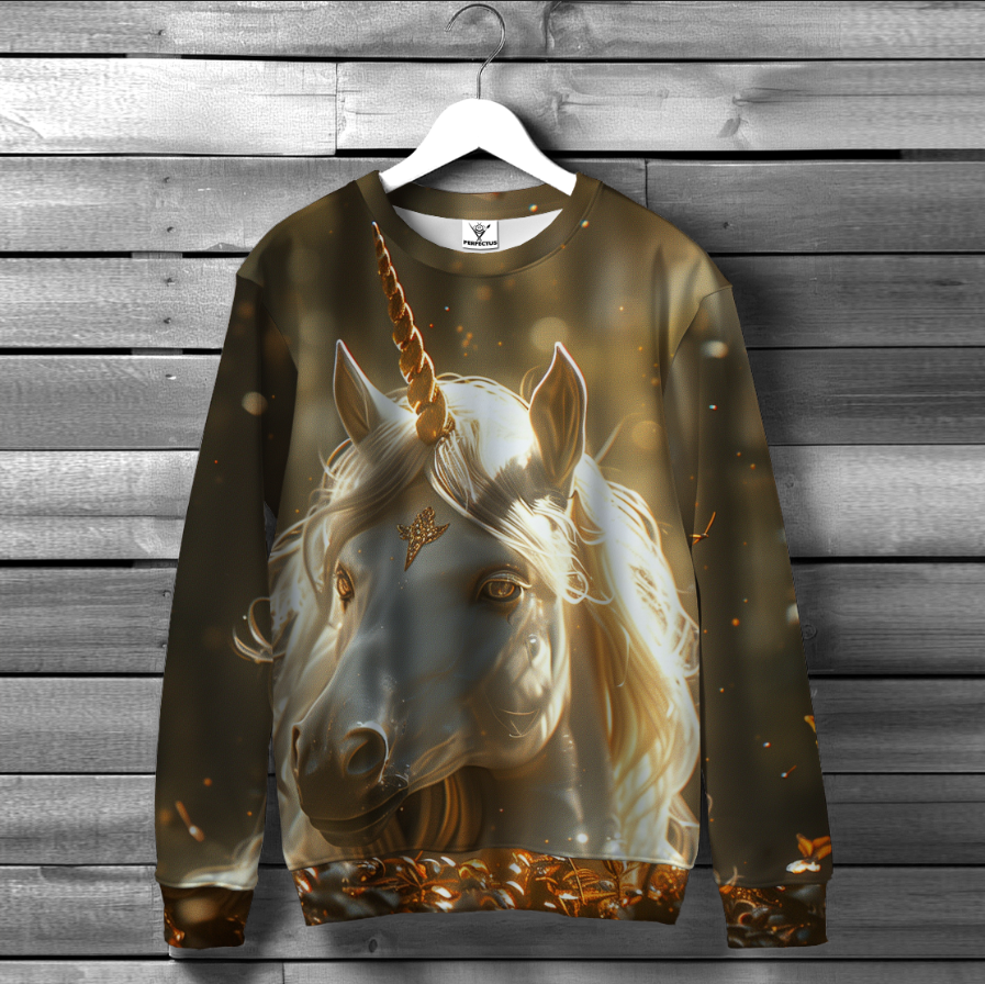 Світшот "З конем білий єдиноріг" ВСІ Розміри Преміум тканина