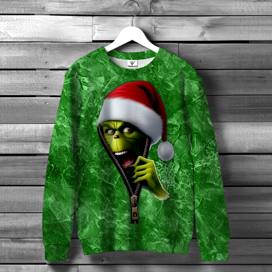 Світшот "Грінч" ВСІ Розміри Преміум тканина