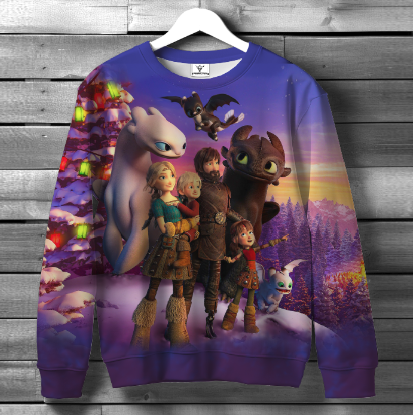 Світшот "Беззубик як приручити дракона 132" ВСІ Розміри Преміум тканина