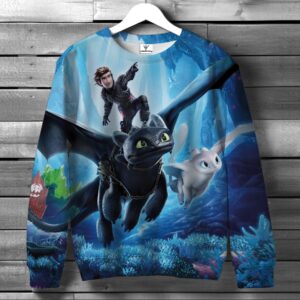 Світшот "Беззубик як приручити дракона 03" ВСІ Розміри Преміум тканина