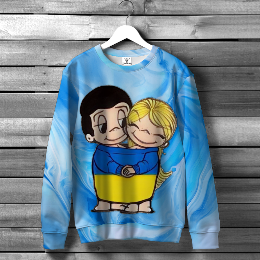 Світшот "Love is валентинка 98" ВСІ Розміри Преміум тканина