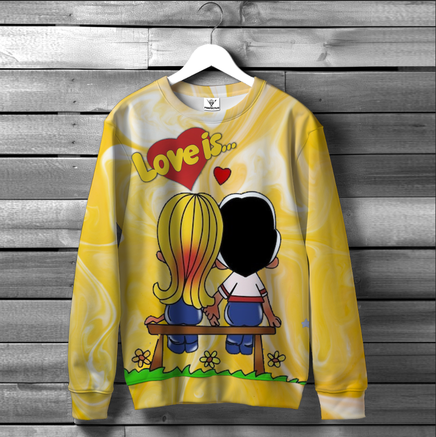 Світшот "Love is валентинка 4" ВСІ Розміри Преміум тканина