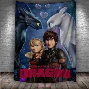 Плед Як приборкати дракона Беззубик Іккінг 11 150х200 см