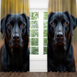 Штори Чорний лабрадор Собака Фотоштора ВСІ розміри