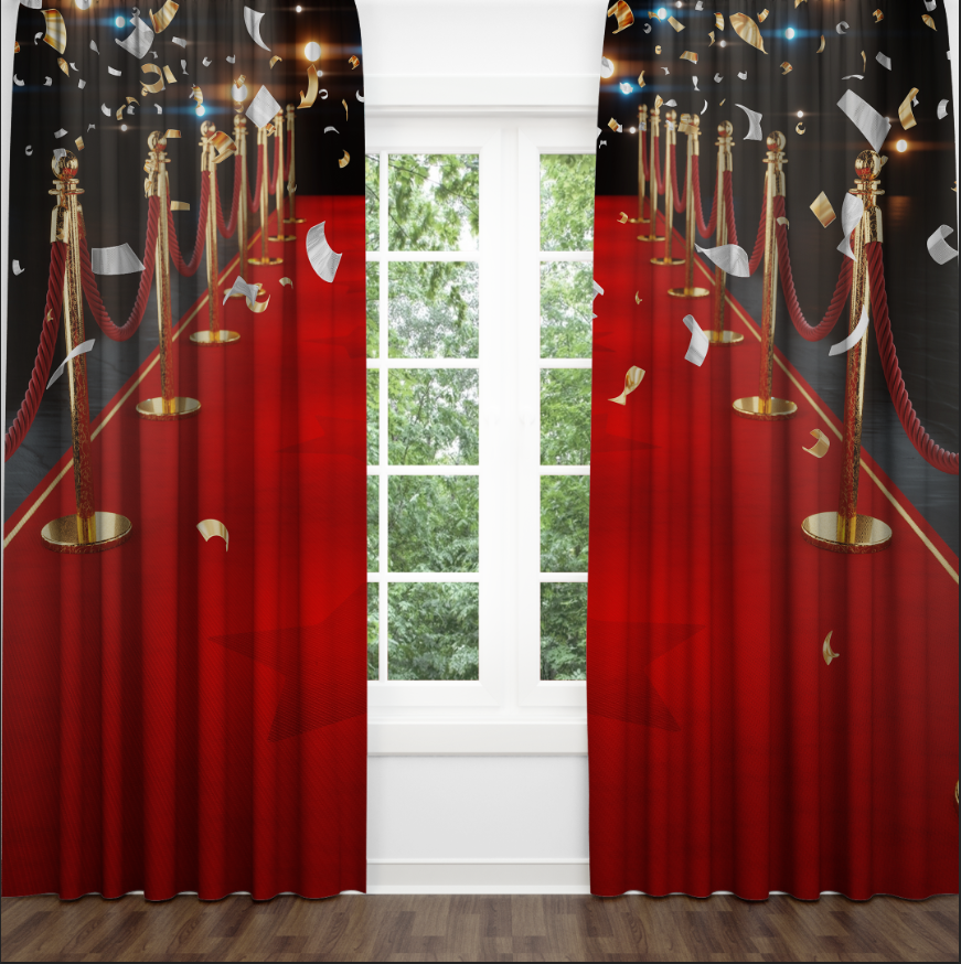 Штори Червона доріжка що веде до сцени Червоний килим Ілюзія сцени 74 Фотоштора ВСІ розміри