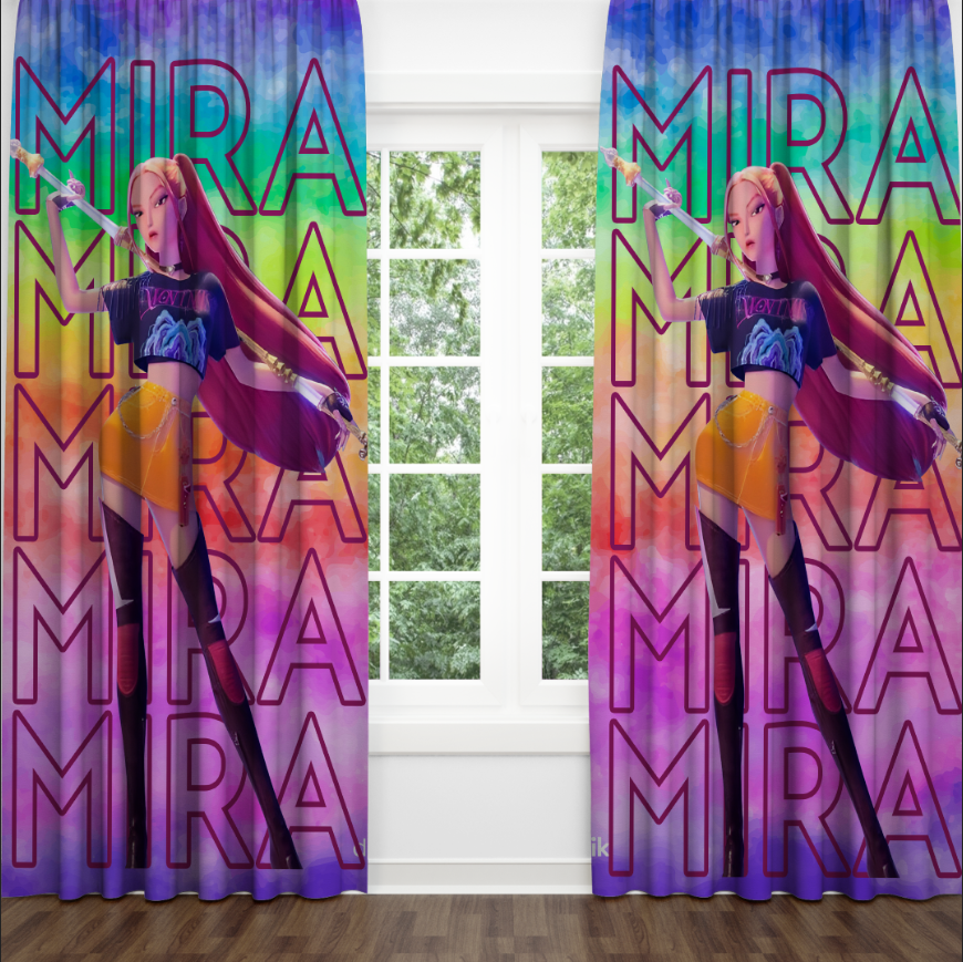 Штори Хантрікс Кейпоп Мисливиці на демонів Hantrix Міра Фотоштора ВСІ розміри