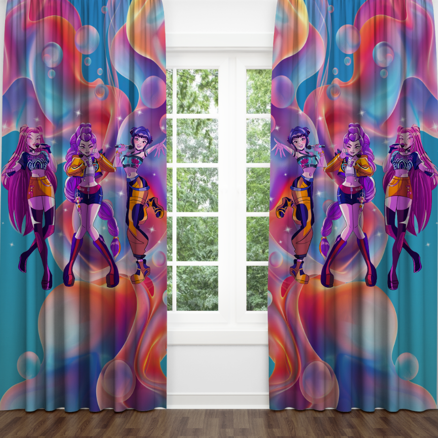 Штори Хантрікс Кейпоп Мисливиці на демонів Hantrix 46 Фотоштора ВСІ розміри