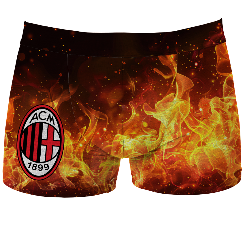 Труси чоловічі Мілан футбол клуб логотип емблема боксери ВСІ розміри Premium