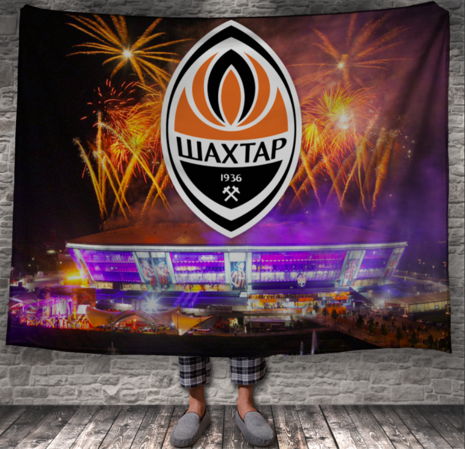 Плед Шахтар логотип футбол емблема 150х200 см