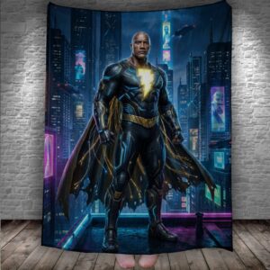 Плед Чорний Адам супергерой 150х200 см