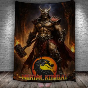Плед Mortal Kombat Мортал Комбат Шао Кан 150х200 см