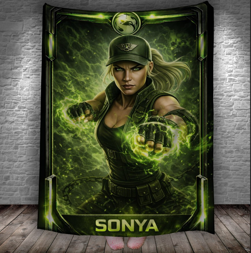 Плед Mortal Kombat Мортал Комбат Соня 150х200 см