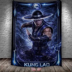 Плед Mortal Kombat Мортал Комбат Кунг Лао 7 150х200 см