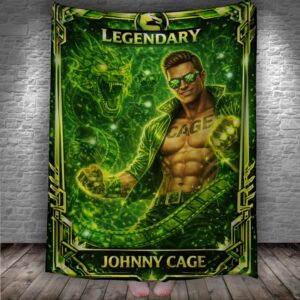 Плед Mortal Kombat Мортал Комбат Джонні Кейдж 150х200 см