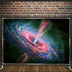 Фотозона банер pres wall Ядро галактики галактика космос світіння Всі розміри