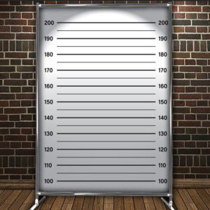 Фотозона банер pres wall Поліцейський ростомір зрістомер для вечірки Всі розміри