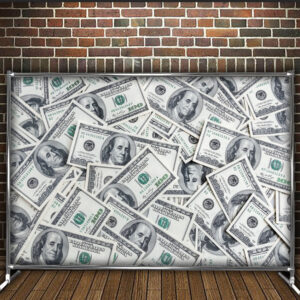 Фотозона банер pres wall Гроші долари Всі розміри