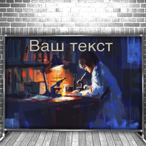 Фотозона банер press wall Для школи школярів кабінет хімії учні мульт діти лаборант Всі розміри