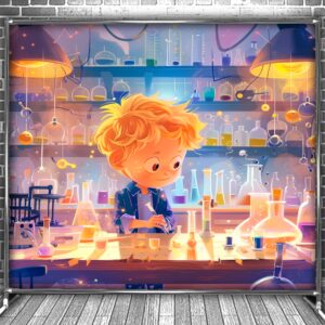 Фотозона банер press wall Для школи школярів кабінет хімії учні мульт діти Всі розміри