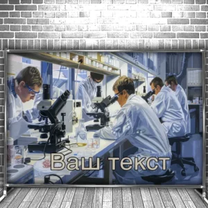 Фотозона банер press wall Для школи школярів кабінет хімії учні Всі розміри