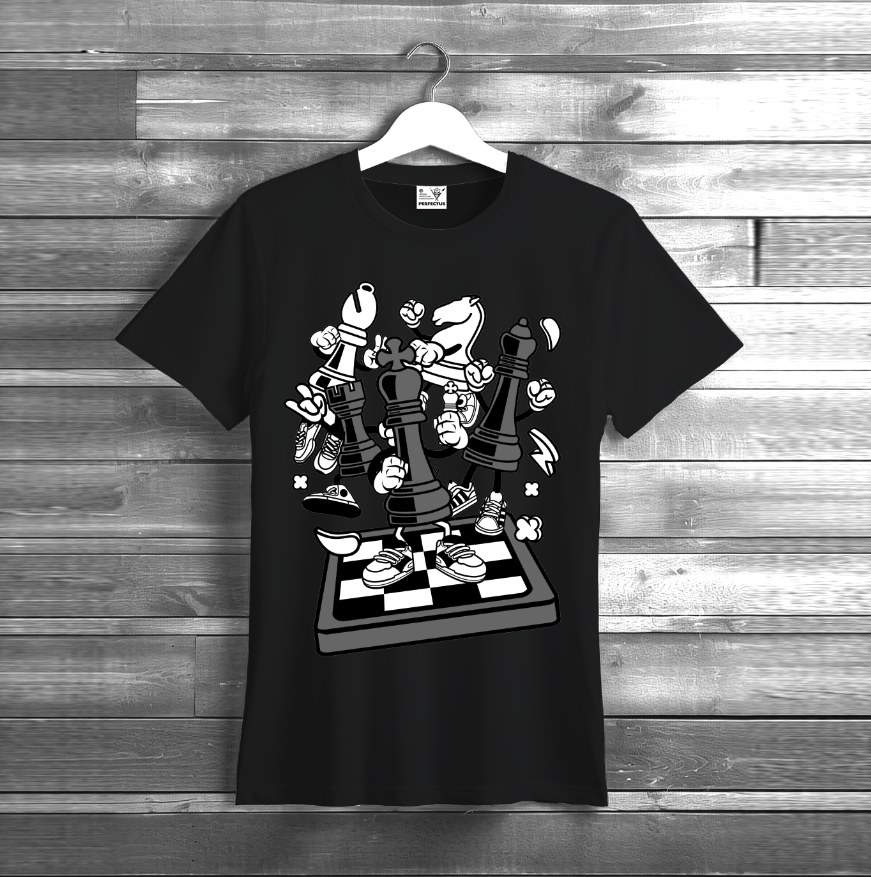 Футболка Шахи арт унісекс ВСІ розміри Преміум