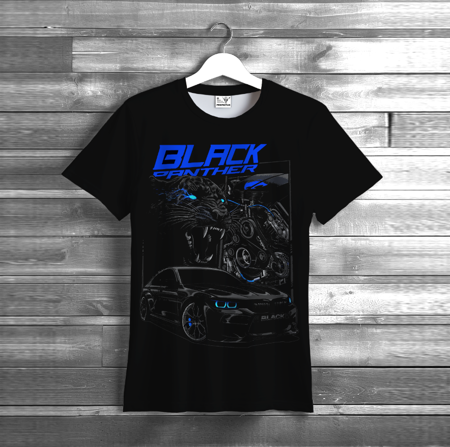 Футболка Чорна пантера авто BMW унісекс ВСІ розміри Преміум