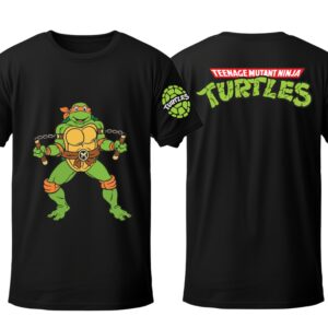 Футболка Черепашки ніндзя Ninja Turtles Мікеланджело унісекс ВСІ розміри Преміум